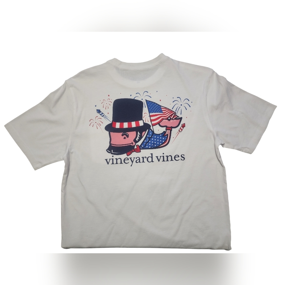 NWOT Vineyard Vines 4th of July Short Sleeve Shirt, Men's XS - Picture 6 of 7